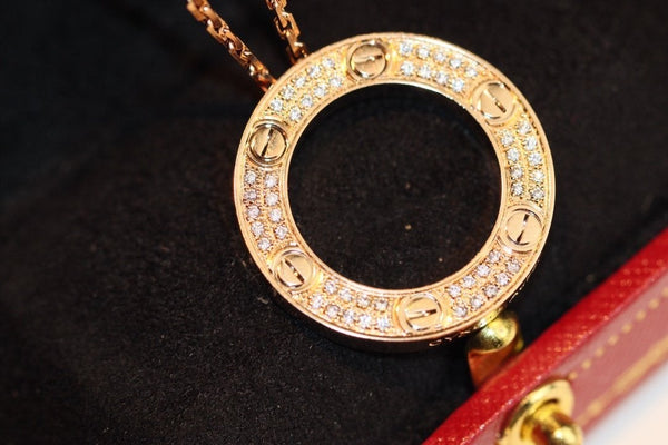 COLLANA LOVE REGOLABILE IN ORO ROSA 