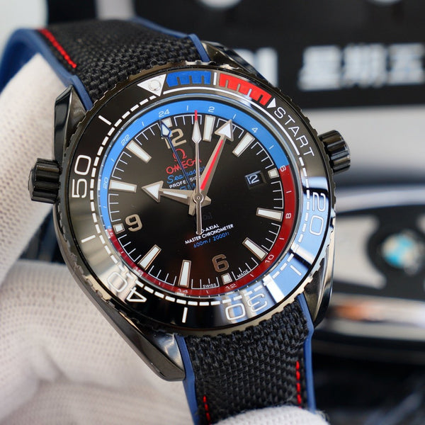 SEAMASTER PLANET OCEAN 600 GMT CASSA NERA 