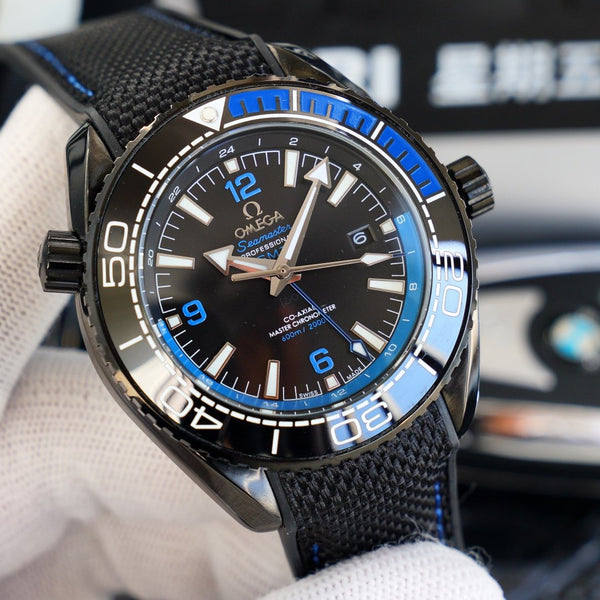 SEAMASTER PLANET OCEAN 600 GMT CASSA NERA 