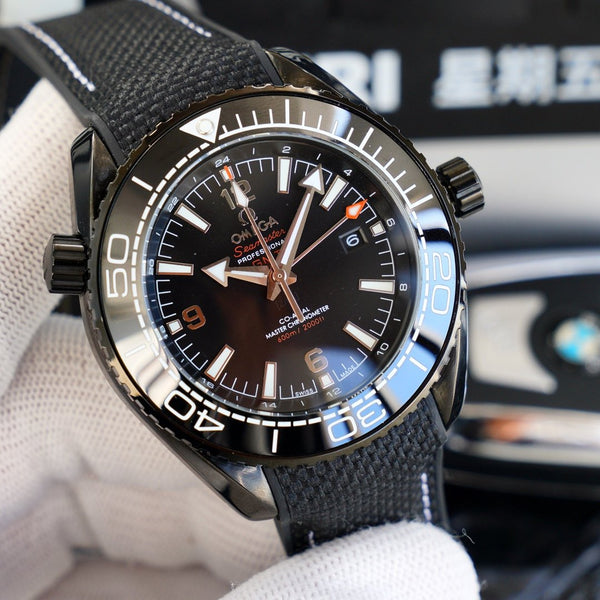 SEAMASTER PLANET OCEAN 600 GMT CASSA NERA 