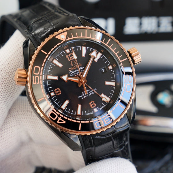 SEAMASTER PLANET OCEAN 600 GMT CASSA NERA 