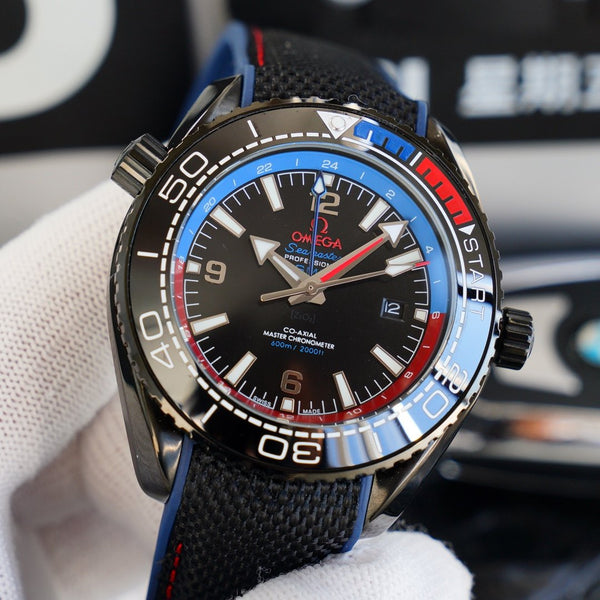 SEAMASTER PLANET OCEAN 600 GMT CASSA NERA 