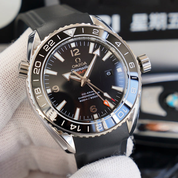 SEAMASTER PLANET OCEAN 600 GMT CASSA IN ACCIAIO 