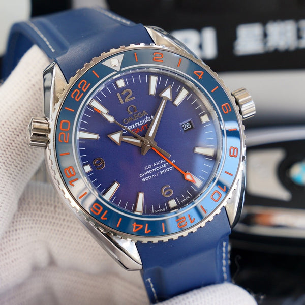 SEAMASTER PLANET OCEAN 600 GMT CASSA IN ACCIAIO 