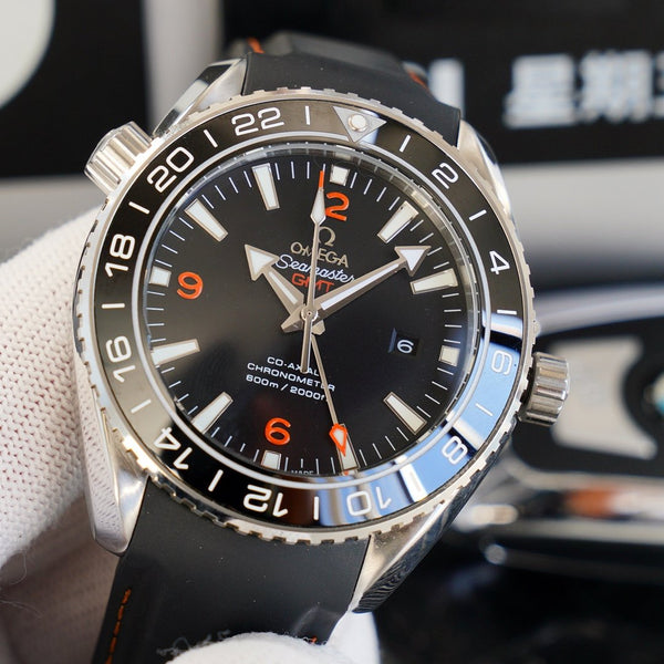 SEAMASTER PLANET OCEAN 600 GMT CASSA IN ACCIAIO 