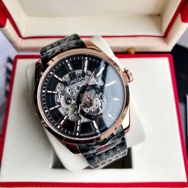SEAMASTER QUADRANTE SCHELETRICO CASSA IN ORO ROSA 