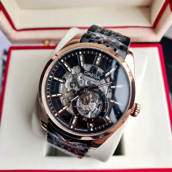 SEAMASTER QUADRANTE SCHELETRICO CASSA IN ORO ROSA 