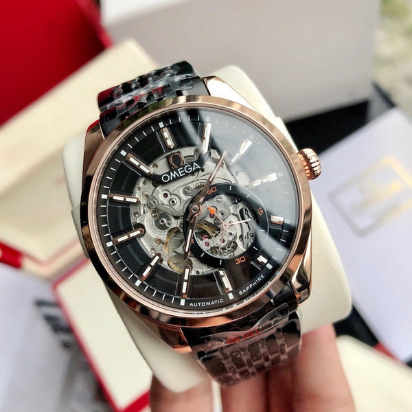 SEAMASTER QUADRANTE SCHELETRICO CASSA IN ORO ROSA 