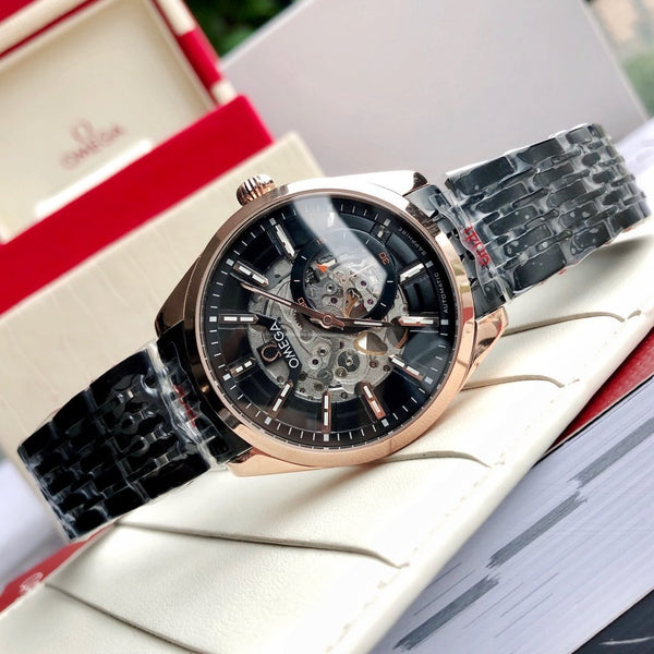 SEAMASTER QUADRANTE SCHELETRICO CASSA IN ORO ROSA 