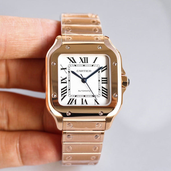 SANTOS LADY 35,1 MM ORO ROSA 
