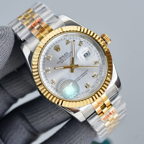 DATEJUST 41MM QUADRANTE GRIGIO BICOLORE BRACCIALE JUBILEE 