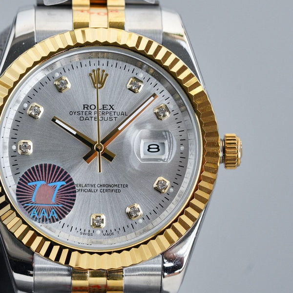 DATEJUST 41MM QUADRANTE GRIGIO BICOLORE BRACCIALE JUBILEE 