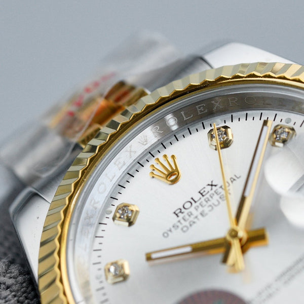 DATEJUST 41MM QUADRANTE GRIGIO BICOLORE BRACCIALE JUBILEE 