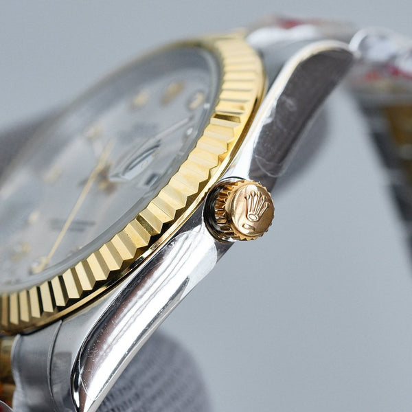 DATEJUST 41MM QUADRANTE GRIGIO BICOLORE BRACCIALE JUBILEE 
