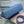 LARGE LADY BAG 32CM BLUE CANNAGE LAMBSKIN
