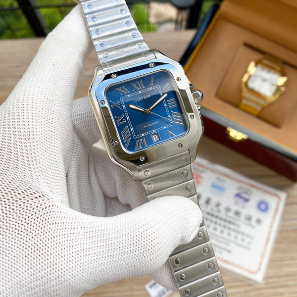 SANTOS 38MM ACCIAIO INOX AUTOMATICO 