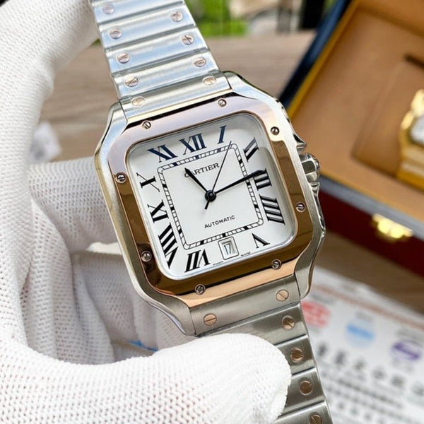 SANTOS 38MM ACCIAIO INOX AUTOMATICO 