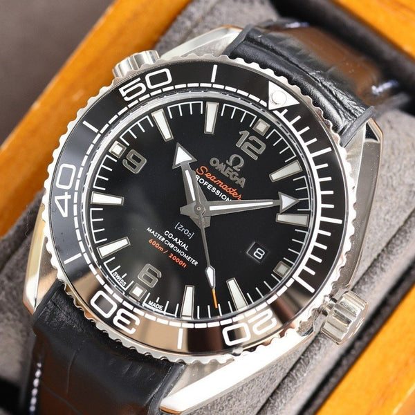 SEAMASTER PROFESSIONAL PLANET OCEAN 600M NERO CERAMICA PELLE 