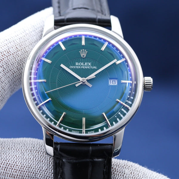 OYSTER PERPETUAL 41MM CASSA IN ACCIAIO QUADRANTE VERDE 