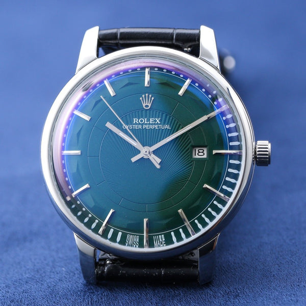 OYSTER PERPETUAL 41MM CASSA IN ACCIAIO QUADRANTE VERDE 