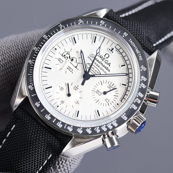 SPEEDMASTER 42MM SNOOPY QUADRANTE BIANCO 