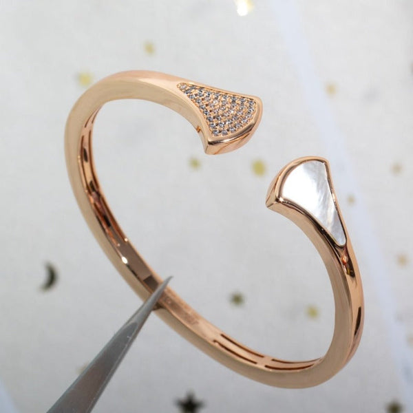 BRACCIALE DREAM APERTO IN ORO ROSA CON DIAMANTI