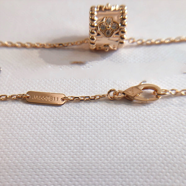 COLLANA CLOVER IN ORO ROSA