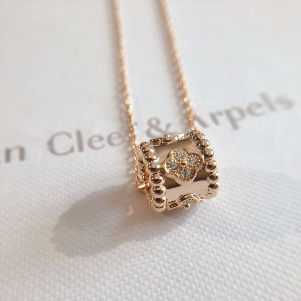 COLLANA CLOVER IN ORO ROSA
