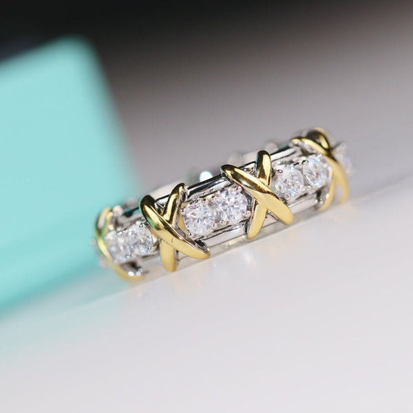 ANELLO SEDICI PIETRE ORO