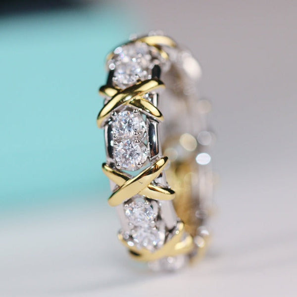 ANELLO SEDICI PIETRE ORO