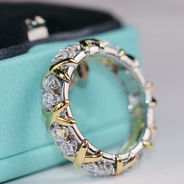 ANELLO SEDICI PIETRE ORO