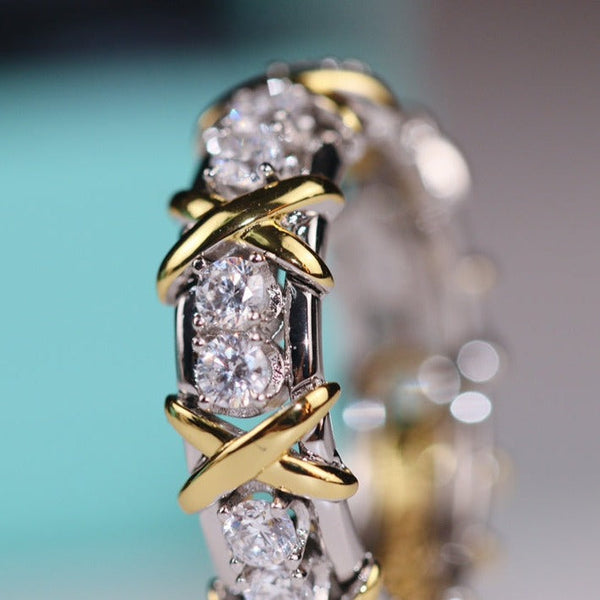 ANELLO SEDICI PIETRE ORO