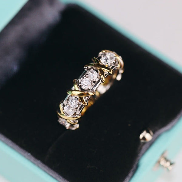 ANELLO SEDICI PIETRE ORO
