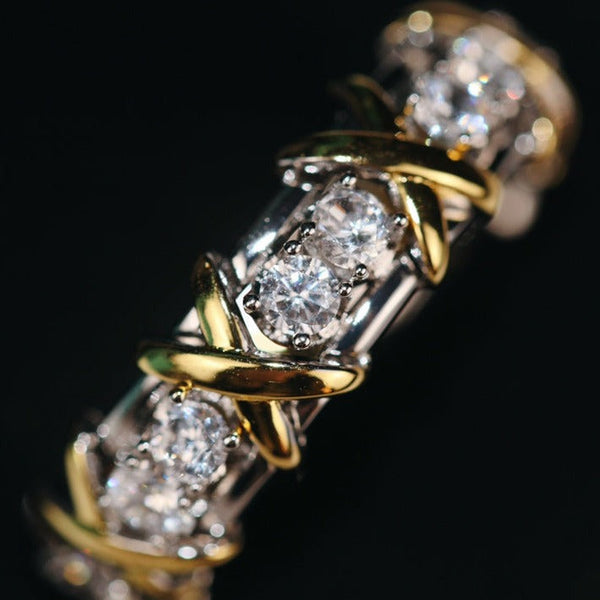 ANELLO SEDICI PIETRE ORO