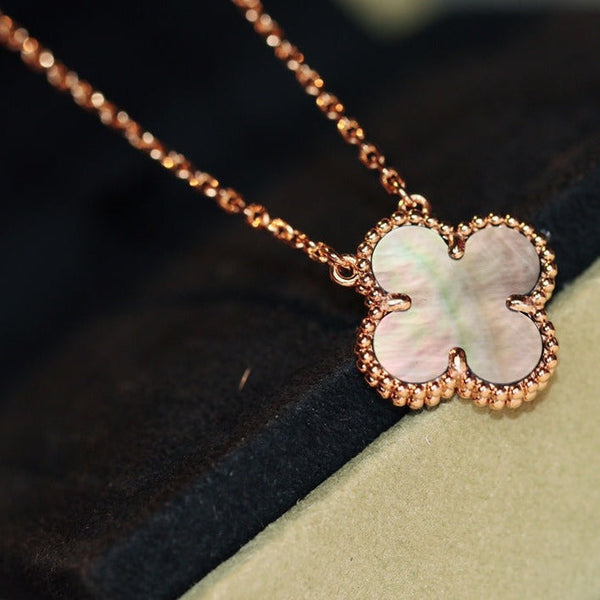 COLLANA CLOVER MOP IN ORO ROSA