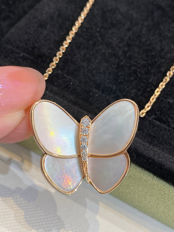 COLLANA FARFALLA IN ORO E DIAMANTI