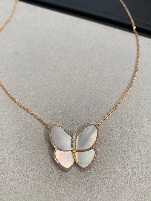 COLLANA FARFALLA IN ORO E DIAMANTI
