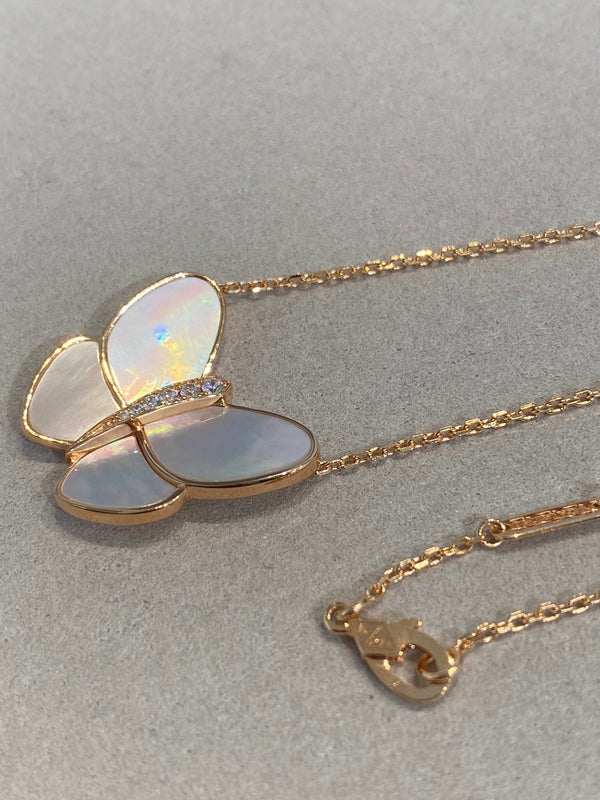 COLLANA FARFALLA IN ORO E DIAMANTI