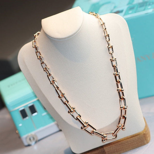 COLLANA IN ORO CON MAGLIA HARDWEAR