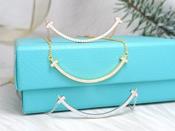 COLLANA CON PEDANTE BIG SMILE E DIAMANTI