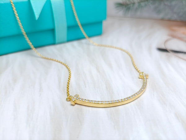COLLANA CON PEDANTE BIG SMILE E DIAMANTI