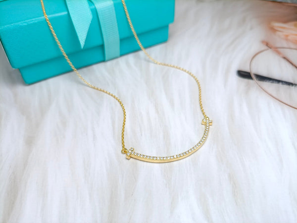 COLLANA CON PEDANTE BIG SMILE E DIAMANTI