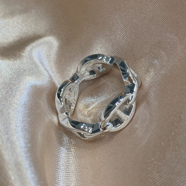 ANELLO ENCHAINEE ARGENTO