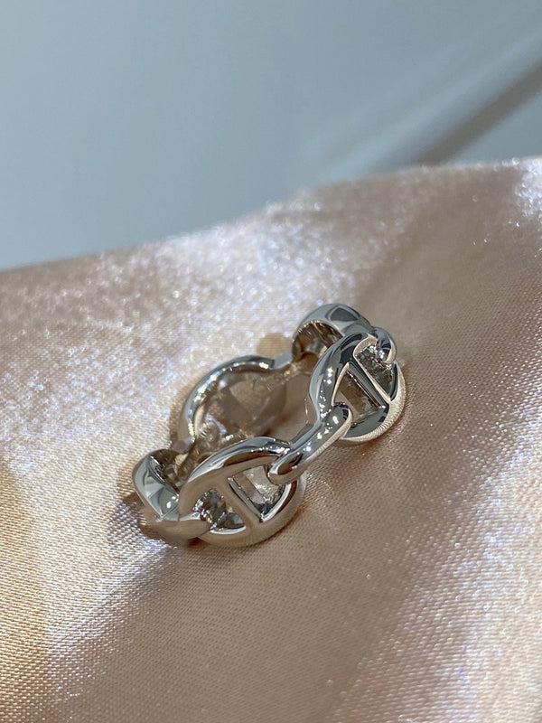 ANELLO ENCHAINEE ARGENTO