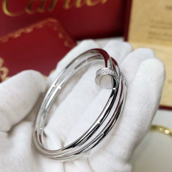 BRACCIALE JUSTE DOPPIA FILA DI DIAMANTI DA 3,5 MM