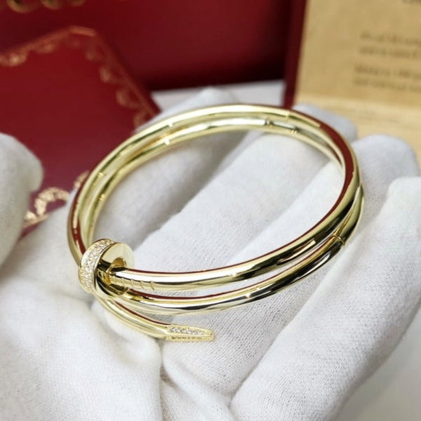 BRACCIALE JUSTE DOPPIA FILA DI DIAMANTI DA 3,5 MM