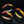 H BRACELET ORANGE RAINBOW CERAMIC