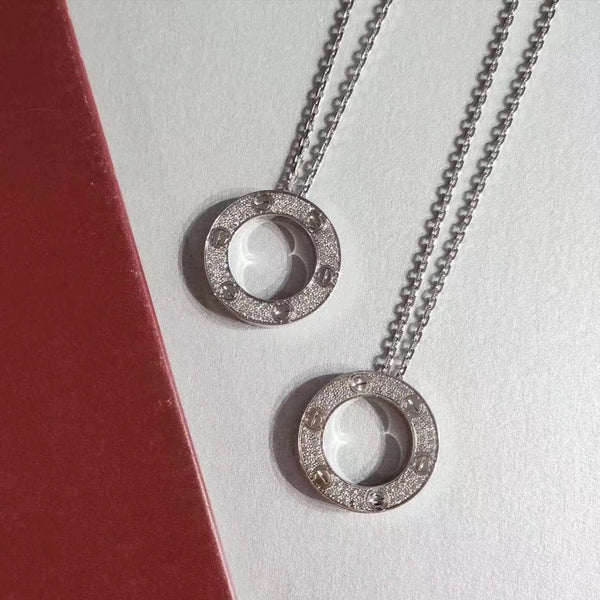 COLLANA LOVE REGOLABILE IN ARGENTO