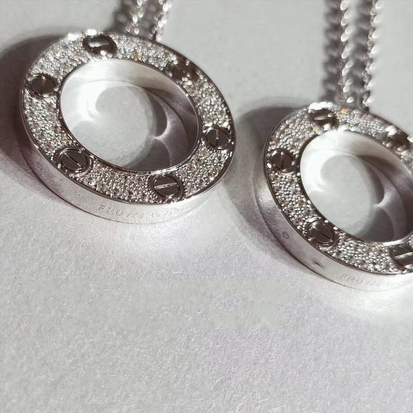 COLLANA LOVE REGOLABILE IN ARGENTO