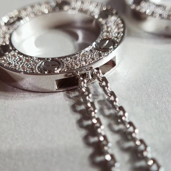 COLLANA LOVE REGOLABILE IN ARGENTO